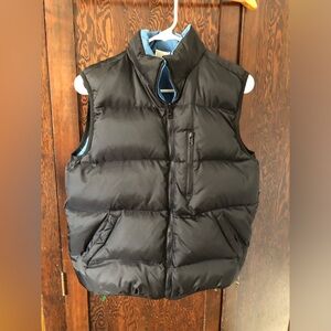 Vintage Old Navy Boys Black Down Puffer Vest